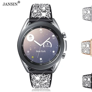 Бриллиантовый ремешок из нержавеющей стали для Samsung Galaxy Watch 3 41 мм Ремешок Браслет для Samsung Watch 42 мм Аксессуары для браслетов 15