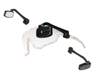 Велосипедные очки, зеркала заднего вида, мини-отражатели для шлемов, регулируемые под разными углами, Велосипедные очки, зеркала заднего вида