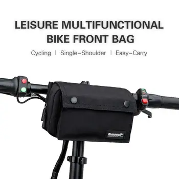 Велосипедные сумки объемом 1,5 л, минималистичный Эффективный дизайн с пуговицами, велосипедная корзина, удобная сумка на руль большой емкости для езды на велосипеде 6