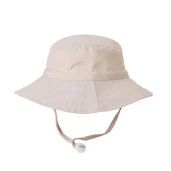 Весенне-летняя Уличная шляпа для маленьких девочек на шнуровке, Однотонная Рыбацкая шляпа, Детская Солнцезащитная шляпа, Детские Солнцезащитные кепки, Летняя Солнцезащитная шляпа для девочек, Красочные кепки 10