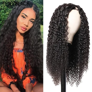 Водная волна U-образный парик из человеческих волос Remy Human Hair Парик без клея для чернокожих женщин Парик из натуральных бразильских человеческих волос 180% плотности 11