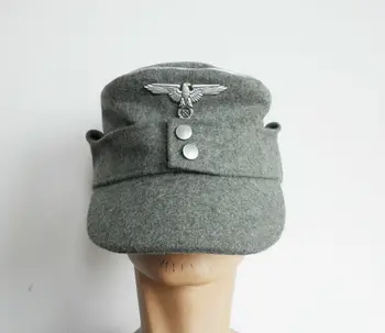 . военная униформа офицера немецкой армии времен Второй мировой войны M43, полевая кепка, Шерстяная шляпа и значок немецкого орла в натуральную величину 13