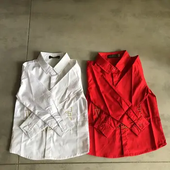 Высококачественная дизайнерская детская одежда, хлопчатобумажные блузки с длинными рукавами для мальчиков, рубашки для маленьких мальчиков + бесплатная доставка 5