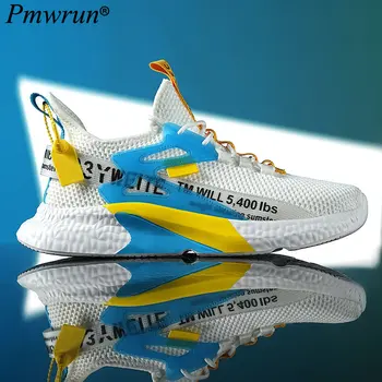 Высококачественные Легкие мужские кроссовки для бега 2023, Брендовые дизайнерские Сетчатые Повседневные кроссовки на шнуровке, мужские теннисные туфли для занятий спортом на открытом воздухе