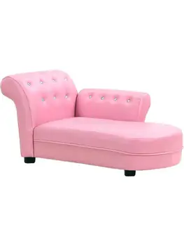 Высококачественный детский диван-шезлонг для детского сада, Экологически Чистая ткань + губка, кресло для отдыха, Розовый, Белый Подарок для ребенка 7