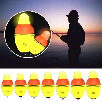 Высококачественный пластиковый электронный светящийся шар Boia Fishing Night Float Eva Foam Bobber 15
