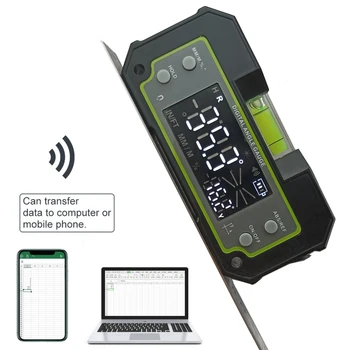 Двухосный цифровой Транспортир Bluetooth Уровень Инклинометр Измерительная Угловая линейка Biax Перезаряжаемый магнитный Уровнемер 0,1 Градуса 9