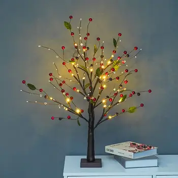 Декоративная светодиодная декоративная настольная лампа в форме дерева, энергосберегающие светодиодные принадлежности для украшения дома