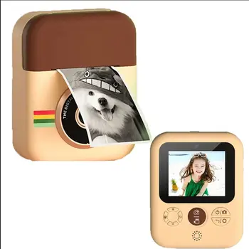 Детская камера мгновенной цифровой печати с термопленкой, фотобумага, игрушки, камера 1080P 2,4 дюйма Для Рождественского подарка на День рождения Для девочки и мальчика