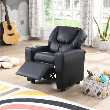 Детское кресло-качалка из черного ПВХ, легко монтируется для внутренней мебели для гостиной 15