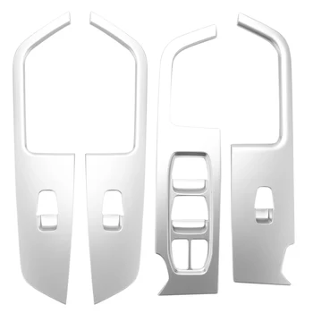 Для Hyundai Ix25 Creta Хромированная внутренняя дверь, подлокотник, крышка оконного переключателя, Декоративная панель управления, Автоаксессуары 2015-2019 15