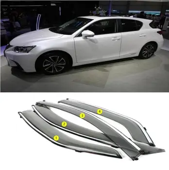 Для Lexus CT200 2011-2021 Автомобильный Стайлинг Хромированное Окно Автомобиля Солнцезащитный Козырек Защита От Дождя Защита От Солнца/Дождя Наружное Украшение JF 5