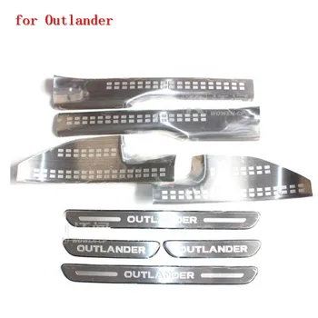 Для Mitsubishi Outlander 2007-2012 высококачественная нержавеющая сталь, аутентичная автомобильная накладка/порог, стайлинг автомобиля 9