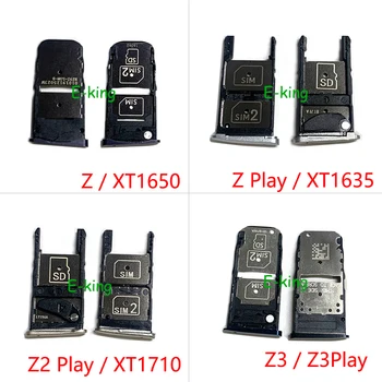 Для Motorola Moto Z Z2 Z3 Z4 Play Force Слот для sim-карты, держатель лотка, гнездо для чтения sim-карт, разъем для чтения sim-карт 8