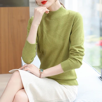 Женская зимняя одежда-свитер 2021, новинка женской моды в западном стиле, черный 7