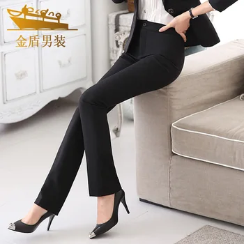 Женские костюмные брюки Jindun Профессиональные костюмные брюки Прямые рабочие брюки Черные костюмные брюки Рабочие брюки Женские костюмные брюки 15