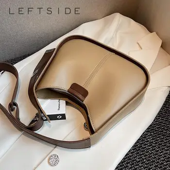 Женские сумки через плечо LETTSIDE, трендовая дизайнерская зимняя винтажная мода 2022 года, простые маленькие кошельки и сумочки через плечо 13