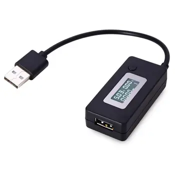 ЖК-USB детектор, Вольтметр, Амперметр, зарядное устройство, Тестер емкости, измеритель напряжения, тока, зарядное устройство QC2.0 3 - 15V 15