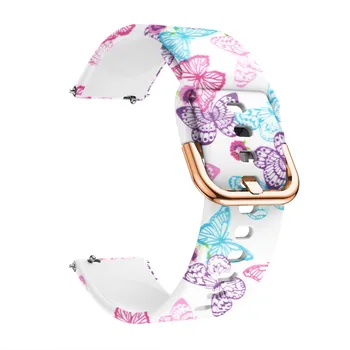 Замена часов Мягкий силиконовый спортивный браслет на запястье Женские Сменные браслеты Модный женский браслет на запястье 9