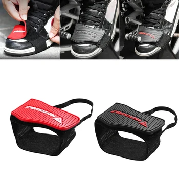 Защита мотоциклетной обуви, накладка для переключения передач, Противоскользящий регулируемый чехол для обуви, прочный легкий протектор для ботинок 5