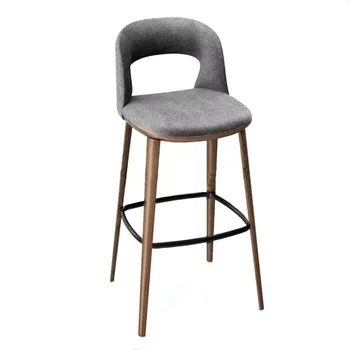 Изысканный дизайн, эргономичные барные стулья, акцент в скандинавском стиле, барные стулья для отдыха в гостиной, Роскошная мебель для дома Cadeira Alta YX50BC 3