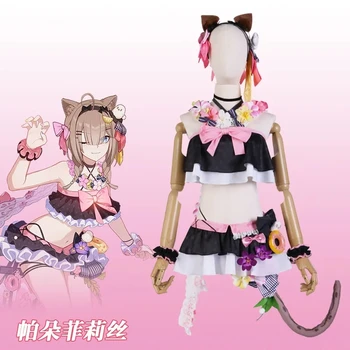 Индивидуальный Cos Honkai: Star Rail Pardofelis Reverist Calico Cat Купальник, Одежда для косплея, полный комплект 9