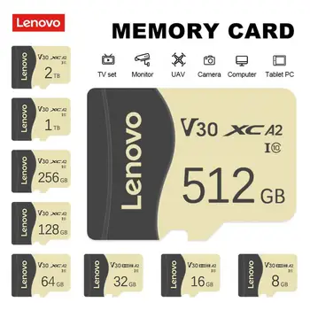 Карта флэш-памяти Lenovo 16 8GB High Speed Class 10 128GB Micro TF / SD Card SSD A2 SD Адаптер Карты Памяти Камера/ планшет / Видеорегистратор 4