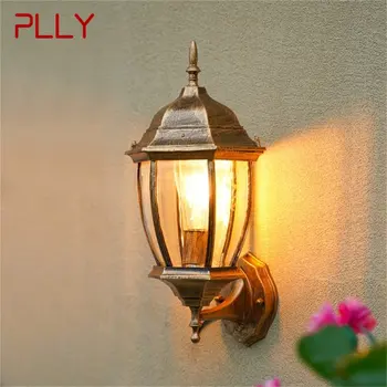Классический уличный настенный светильник, водонепроницаемый IP65, Ретро-бра, Декоративное освещение для крыльца дома