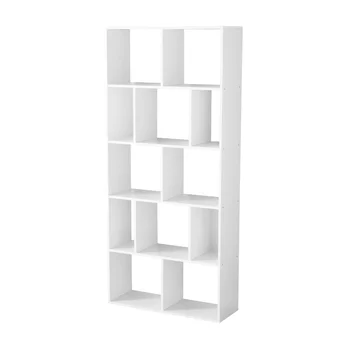Книжный шкаф с 12-кубовой полкой Mainstays, белый 14