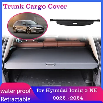 Крышка багажника автомобиля для Hyundai Ioniq 5 NE 2022 ~ 2024 2023 Для хранения багажа Коврик для багажника Защитные Аксессуары для теней 4