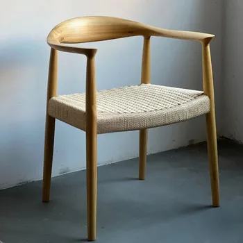 Кухонные деревянные обеденные стулья, современное роскошное кресло для гостиной в спальне, Односпальная подставка для спинки для макияжа, мебель для дома Sillas De Comedor 9