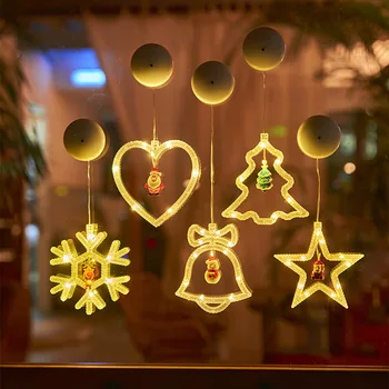 Лампа для рождественского украшения, Подвесная лампа в виде Рождественской елки, подсветка витрины 15