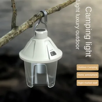 Лампа с ананасом, уличный водонепроницаемый походный светильник, напольная подставка, светодиодная лампа для зарядки, палатка, подвесные светильники в стиле ретро для кемпинга 3