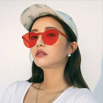 Летние круглые солнцезащитные очки женские брендовые дизайнерские прозрачные солнцезащитные очки синего цвета прохладного цвета UV400 Oculos De Sol Gafas 2
