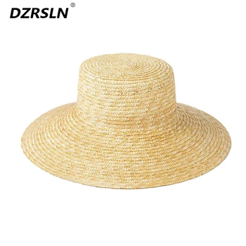 Летние соломенные шляпы с широкими полями для женщин, модный Роскошный дизайнерский бренд Ootdoor, Гавайская пляжная шляпа с защитой от солнца 4