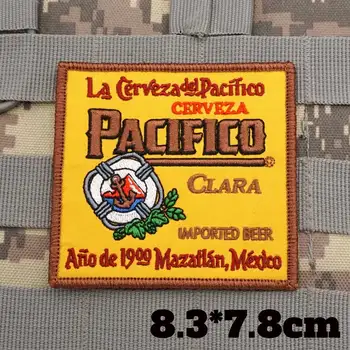 Логотип пивной компании, военно-тактические нашивки с вышивкой, Нарукавная повязка, значок на рюкзаке с застежкой-крючком для одежды 2