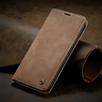 Матовый Кожаный Флип-Чехол для iPhone 11 12 13 14 Pro Max Mini Wallet Case XR XS Max 8 7 6S 6 Plus 5S SE 2020 2022 Магнитный Ретро 14