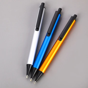 Металлическая шариковая ручка Выдвижная шариковая ручка многоразового использования Деловая ручка для подписи Прямая поставка 8