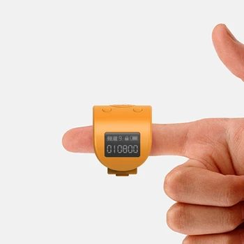 Мини-цифровое ЖК-электронное кольцо на палец, ручной счетчик, 6-значный Перезаряжаемый счетчик, Кликер 7