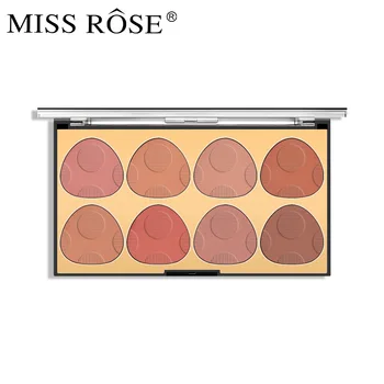 Мисс Роуз, Новые Мерцающие румяна, Компактная Матовая Восьмицветная контурная палитра для женщин, Высококачественная стойкая пудра для макияжа.