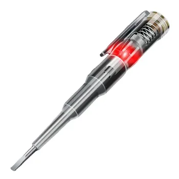 Многофункциональная индукционная тестирующая ручка B09 с подсветкой, тестер с одной лампой, отвертка для обнаружения электрического включения-выключения, портативная ручка 6
