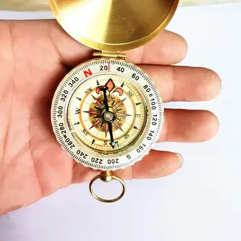 Многоцелевой нержавеющий компас для кемпинга в стиле ретро Походные принадлежности 15