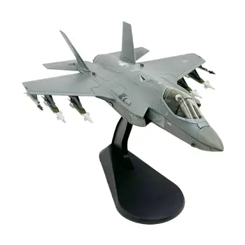 Моделирование 1:72 Модель Самолета F-35A Авиационные Памятные Предметы Коллекционирования с Подставкой для Бара Офиса Спальни Гостиной Кабинета 1