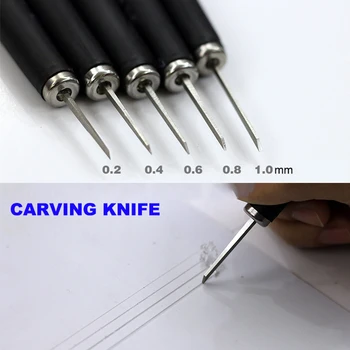Модификация модели Инструмент для зазубривания деталей Вольфрамовым нажимным ножом 0.2/0.4/0.6/0.8/1.0 мм 3
