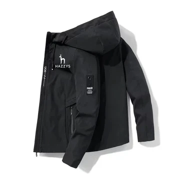 Модная куртка Мужская куртка с капюшоном на молнии Весенне-осенняя деловая повседневная куртка для активного отдыха 11