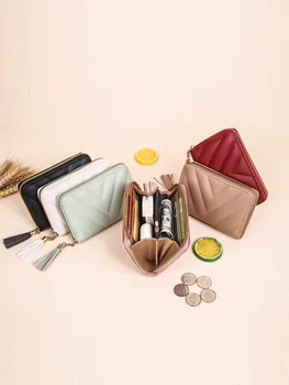 Модные кошельки на молнии, женские длинные кошельки, сумки, портмоне, держатель для карт, бумажник-бумажник из искусственной кожи 15