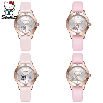 Модные Часы Sanrio Hello Kitty, Вещи Cinnamoroll, Силиконовые Наручные Часы Kuromi, My Melody, Детская Кавайная Игрушка, Подарок Для Девочки, Малыш 10