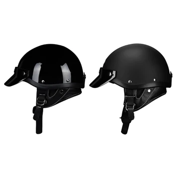 Модный полуоткрытый шлем с защитными очками, ретро-шлем для скутера, шлем для мопеда, прочная прямая поставка 15