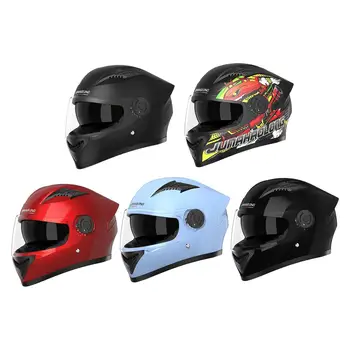 Мотоциклетный полнолицевый шлем с откидной крышкой для мотокросса, снегоходов, мужчин и женщин 13
