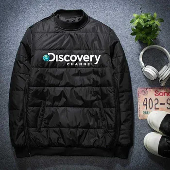 Мужская куртка для гольфа Discovery Channel Осень 2023, Зимняя хлопковая популярная куртка, ветровка, куртка для гольфа, Мужская верхняя одежда 6